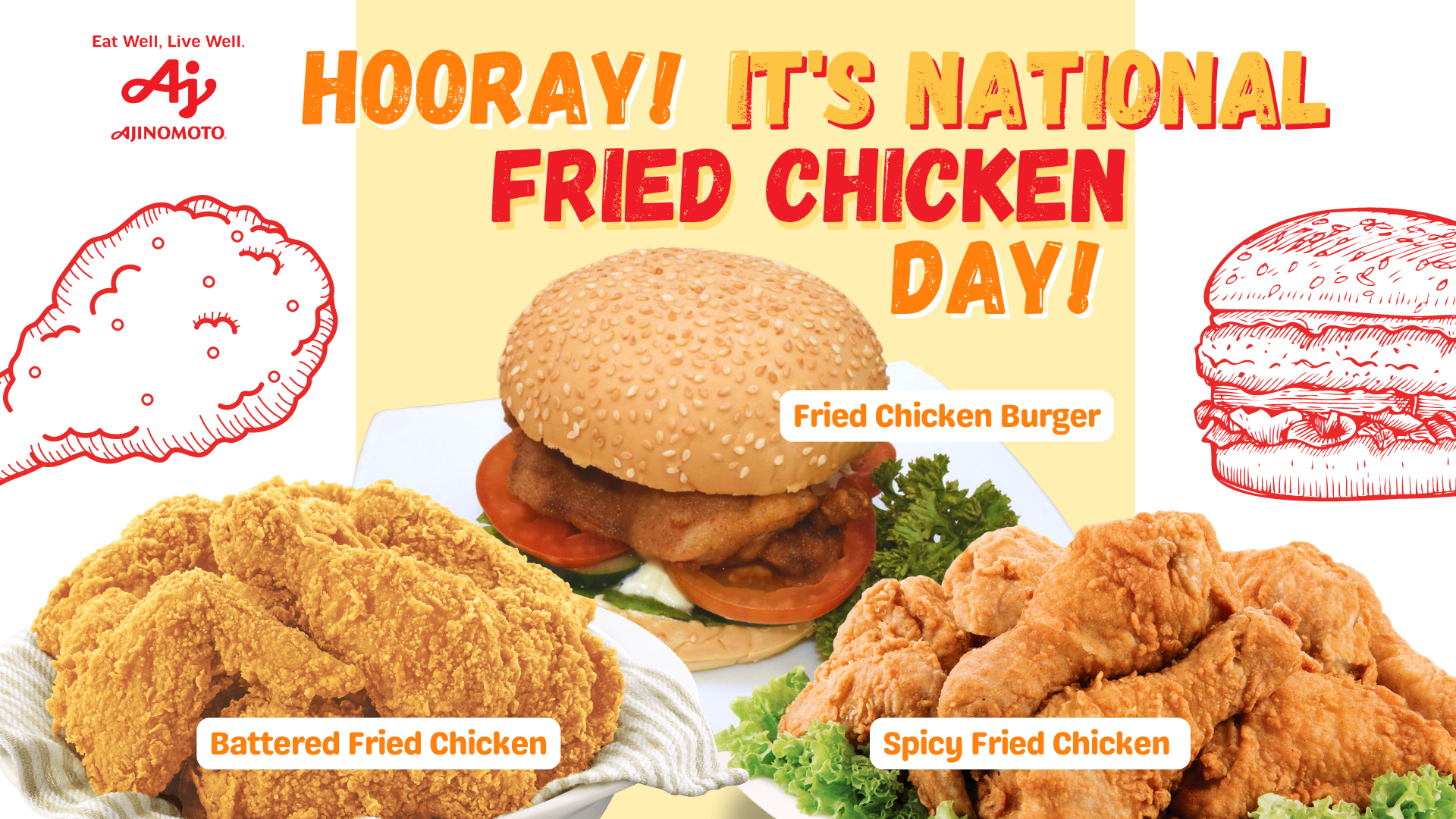 Hooray! It’s National Fried Chicken Day! Ajinomoto Philippines